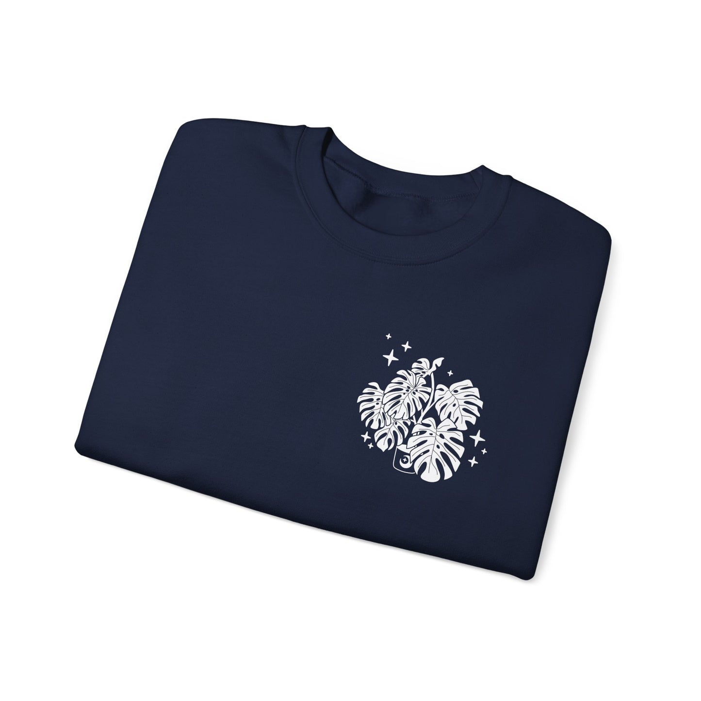 Moon Monstera Crewneck Sweatshirt