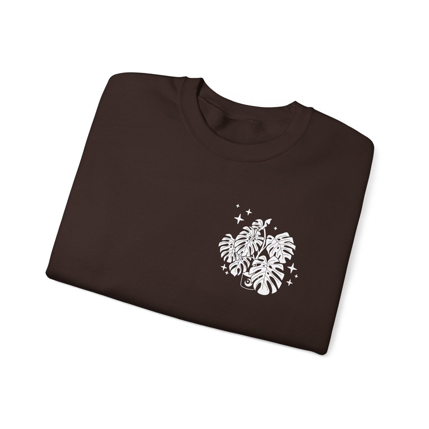 Moon Monstera Crewneck Sweatshirt