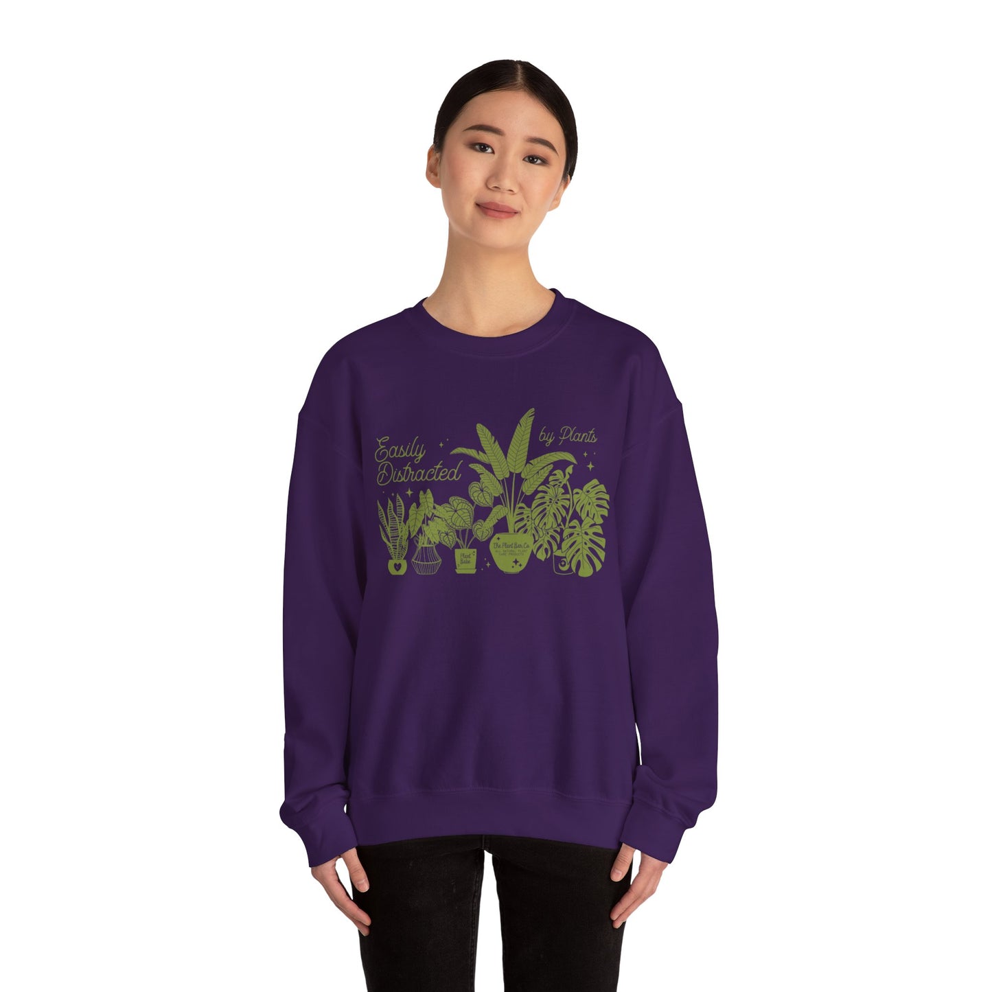 Easily Distracted by Plants Crewneck Sweatshirt