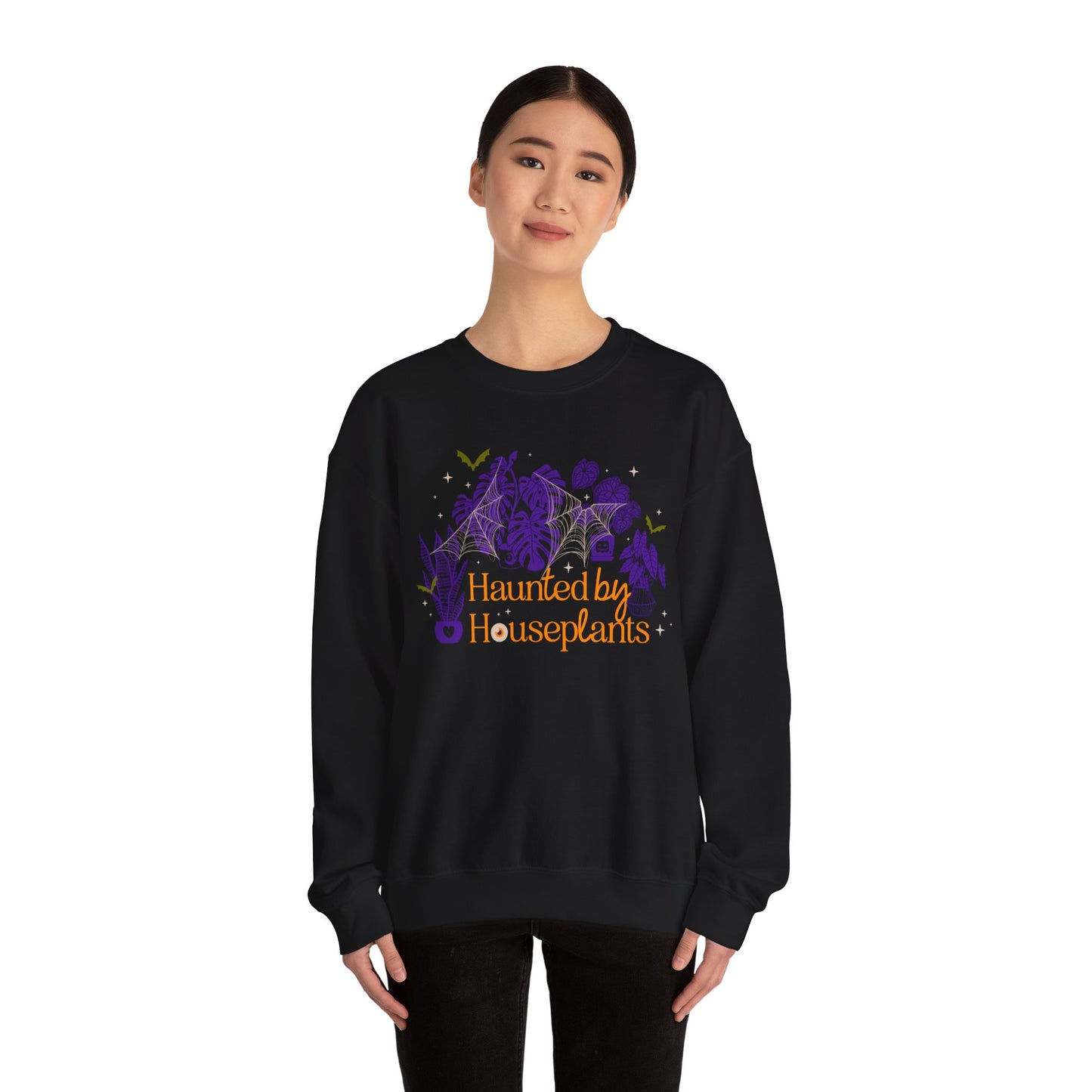 Haunted by Houseplants | Halloween Crewneck Sweatshirt