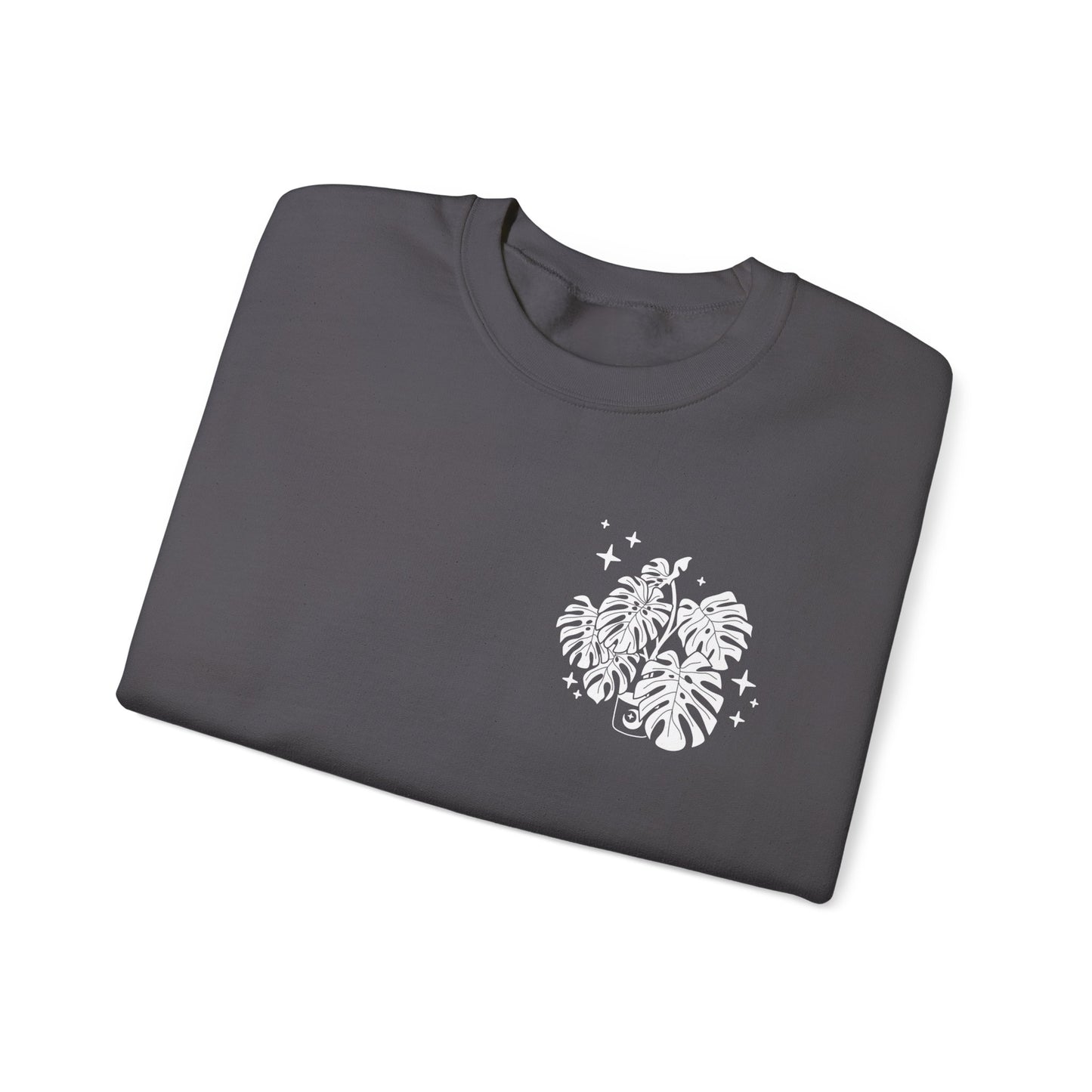 Moon Monstera Crewneck Sweatshirt