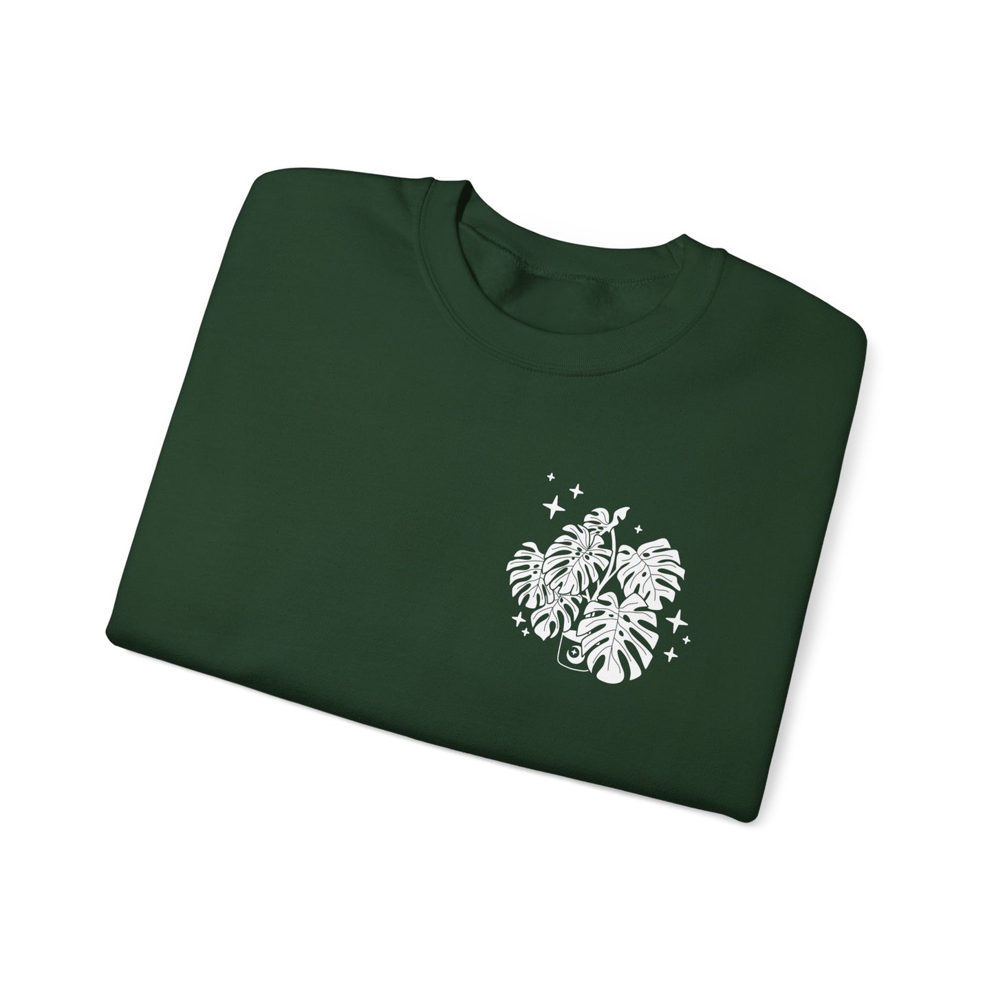 Moon Monstera Crewneck Sweatshirt