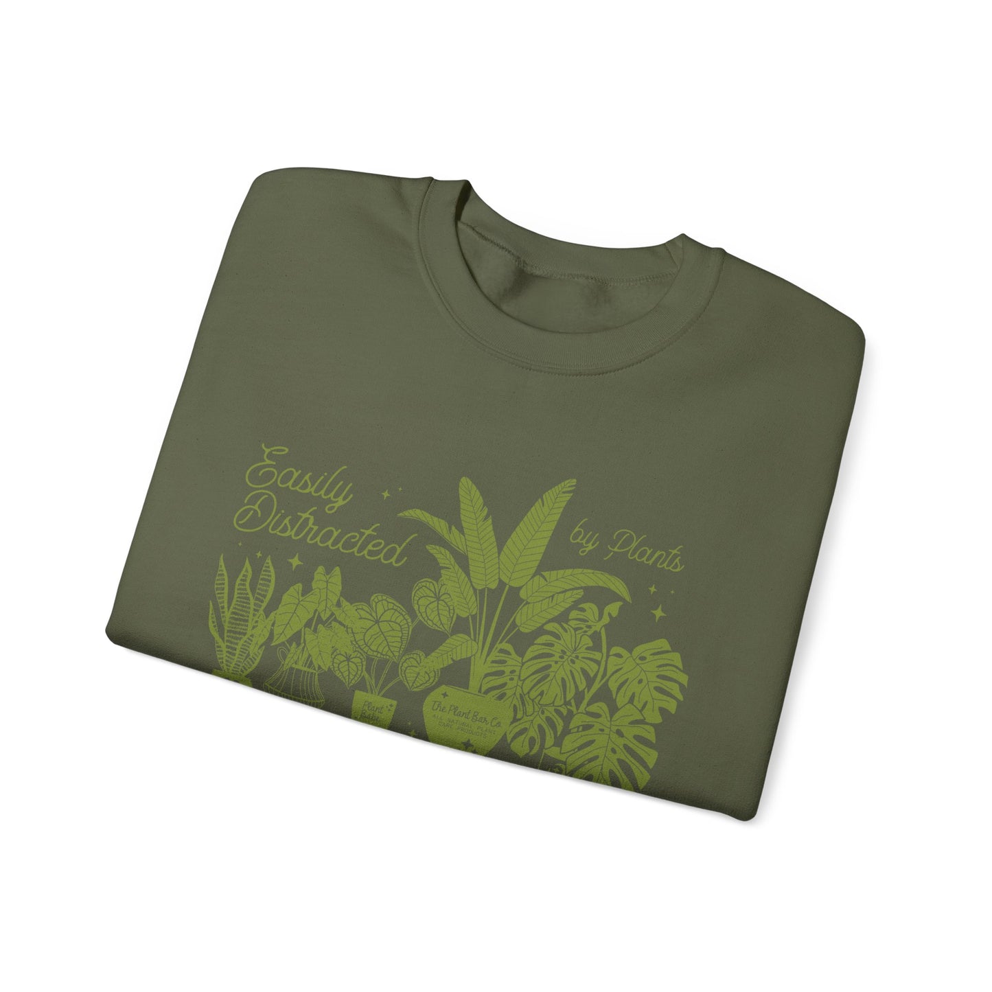Easily Distracted by Plants Crewneck Sweatshirt