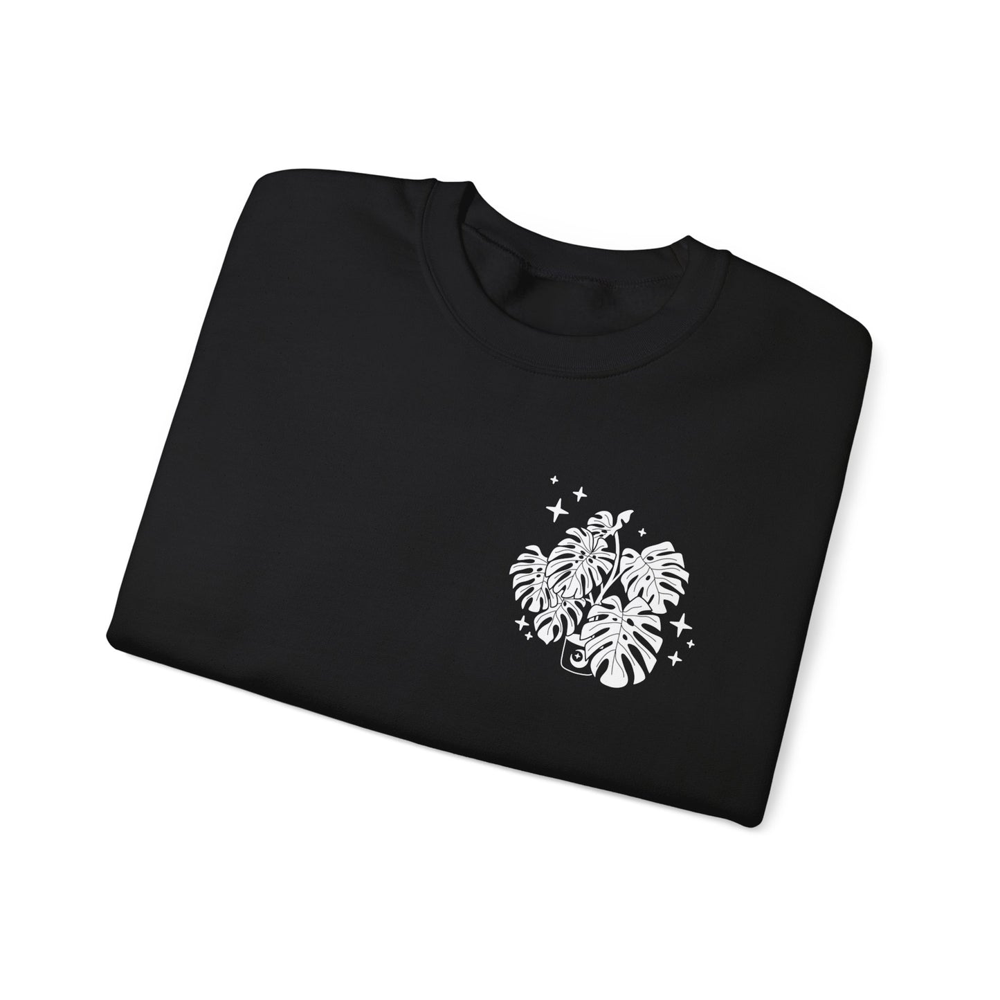 Moon Monstera Crewneck Sweatshirt