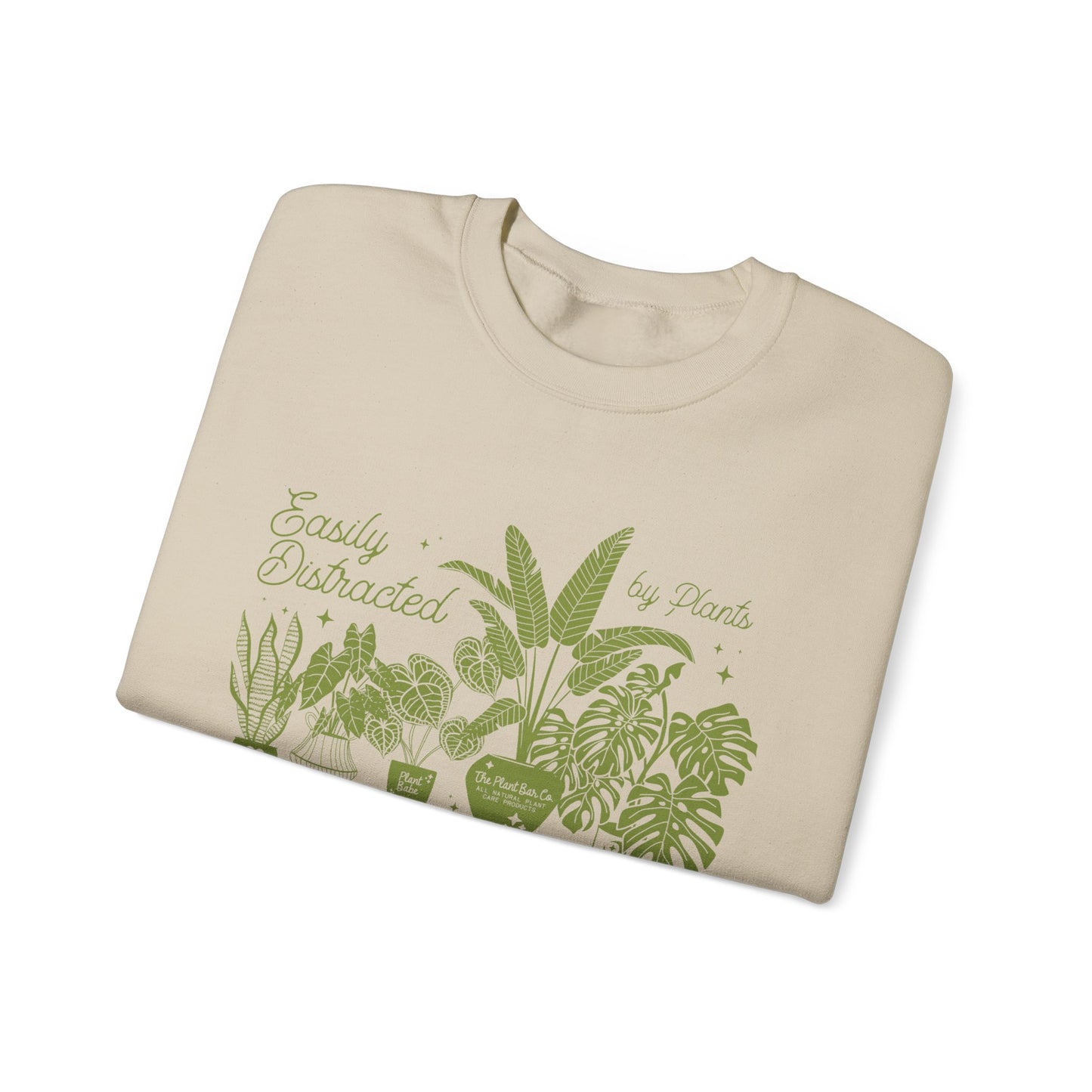 Easily Distracted by Plants Crewneck Sweatshirt