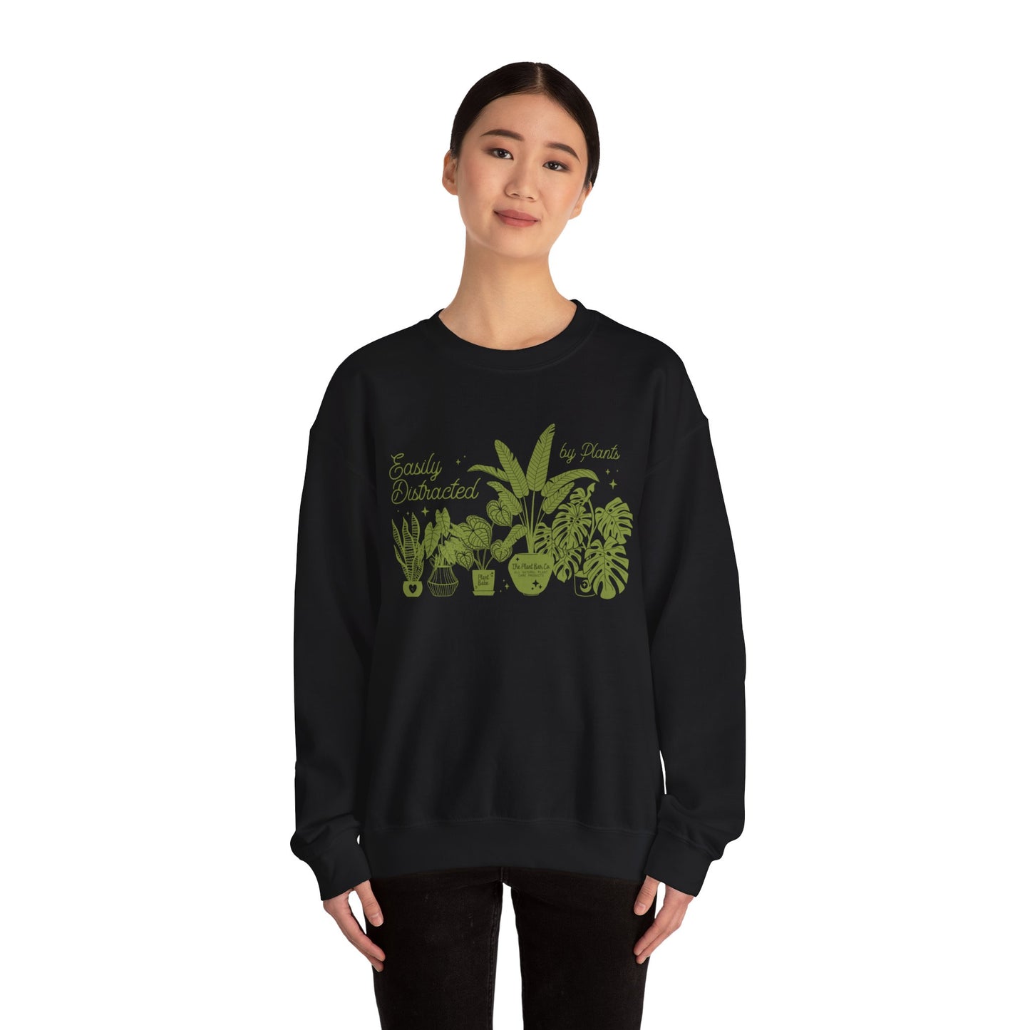 Easily Distracted by Plants Crewneck Sweatshirt