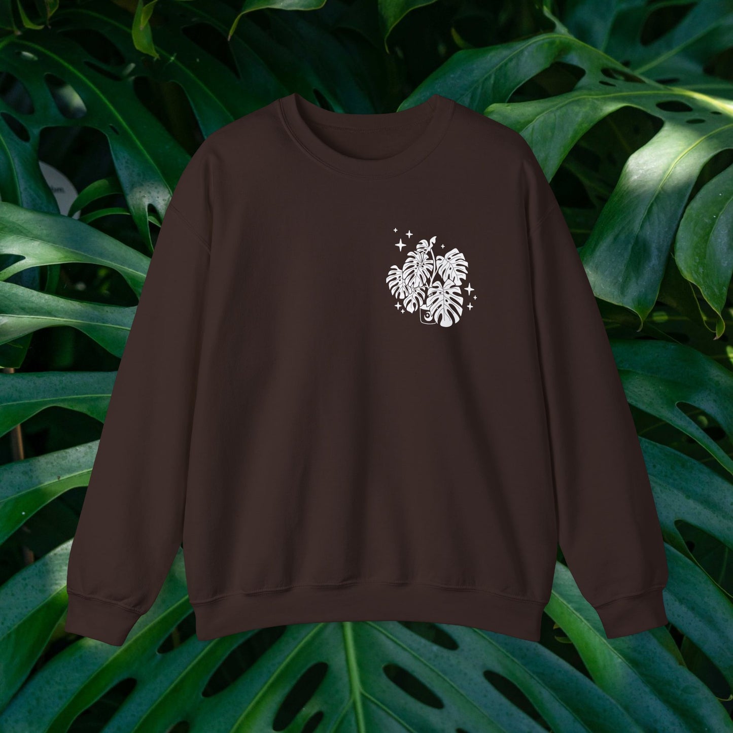 Moon Monstera Crewneck Sweatshirt