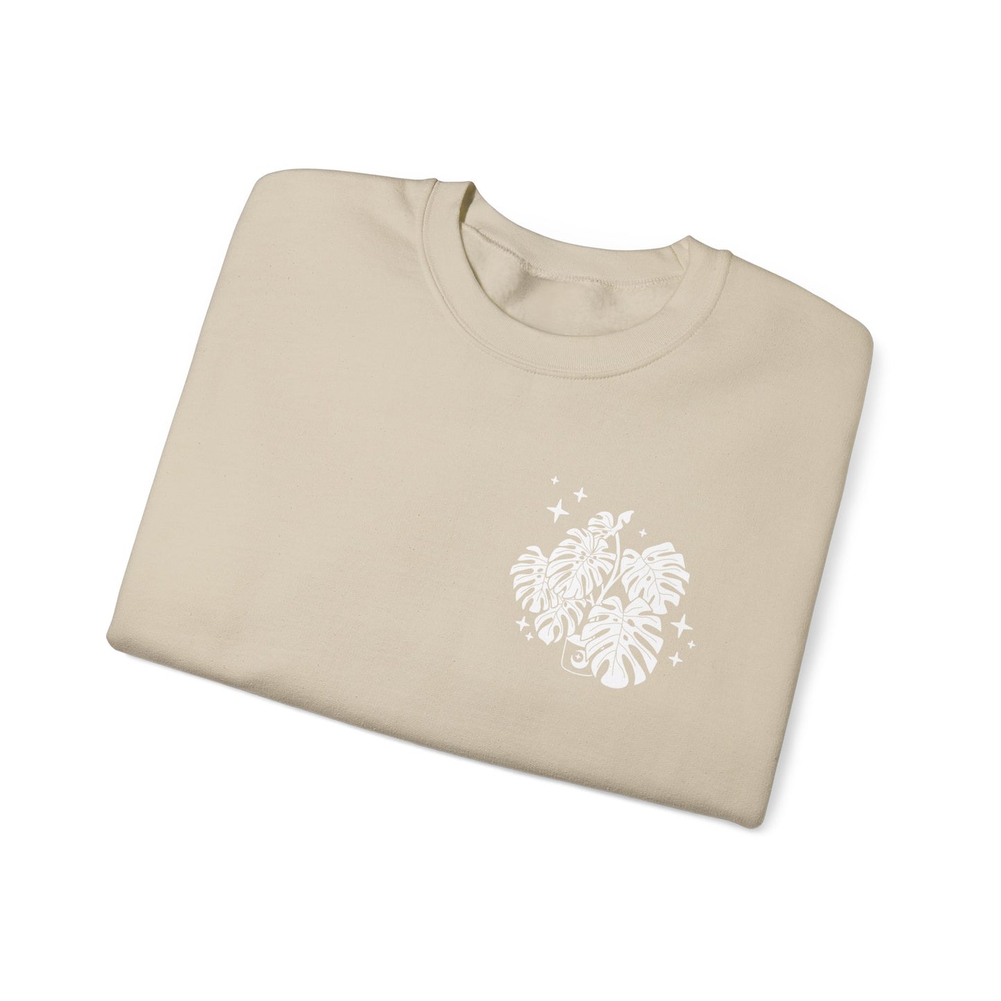 Moon Monstera Crewneck Sweatshirt