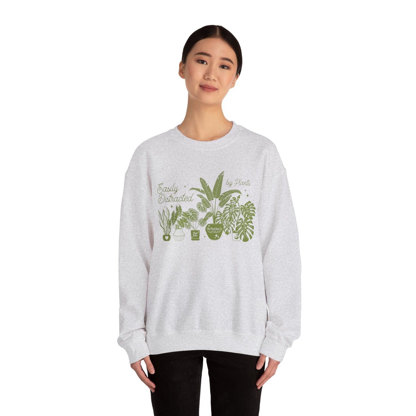 Easily Distracted by Plants Crewneck Sweatshirt