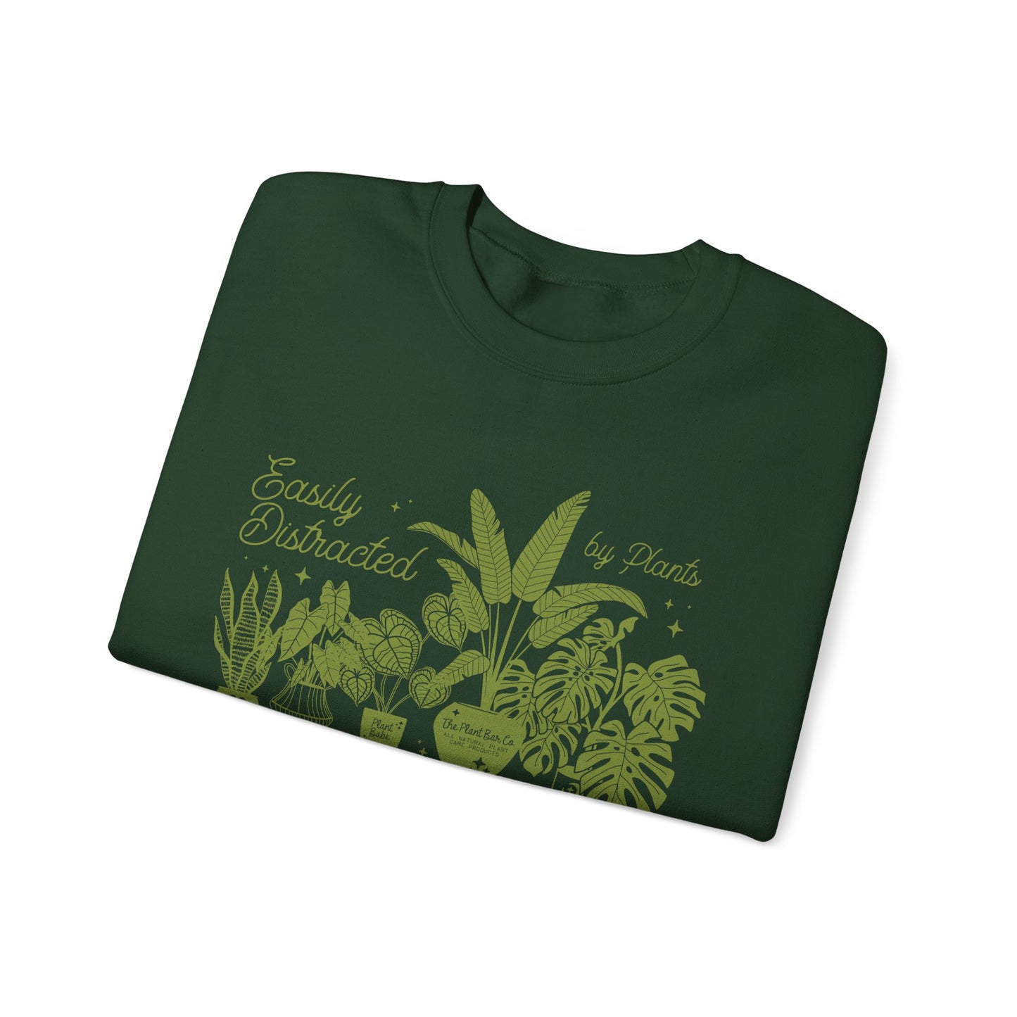 Easily Distracted by Plants Crewneck Sweatshirt