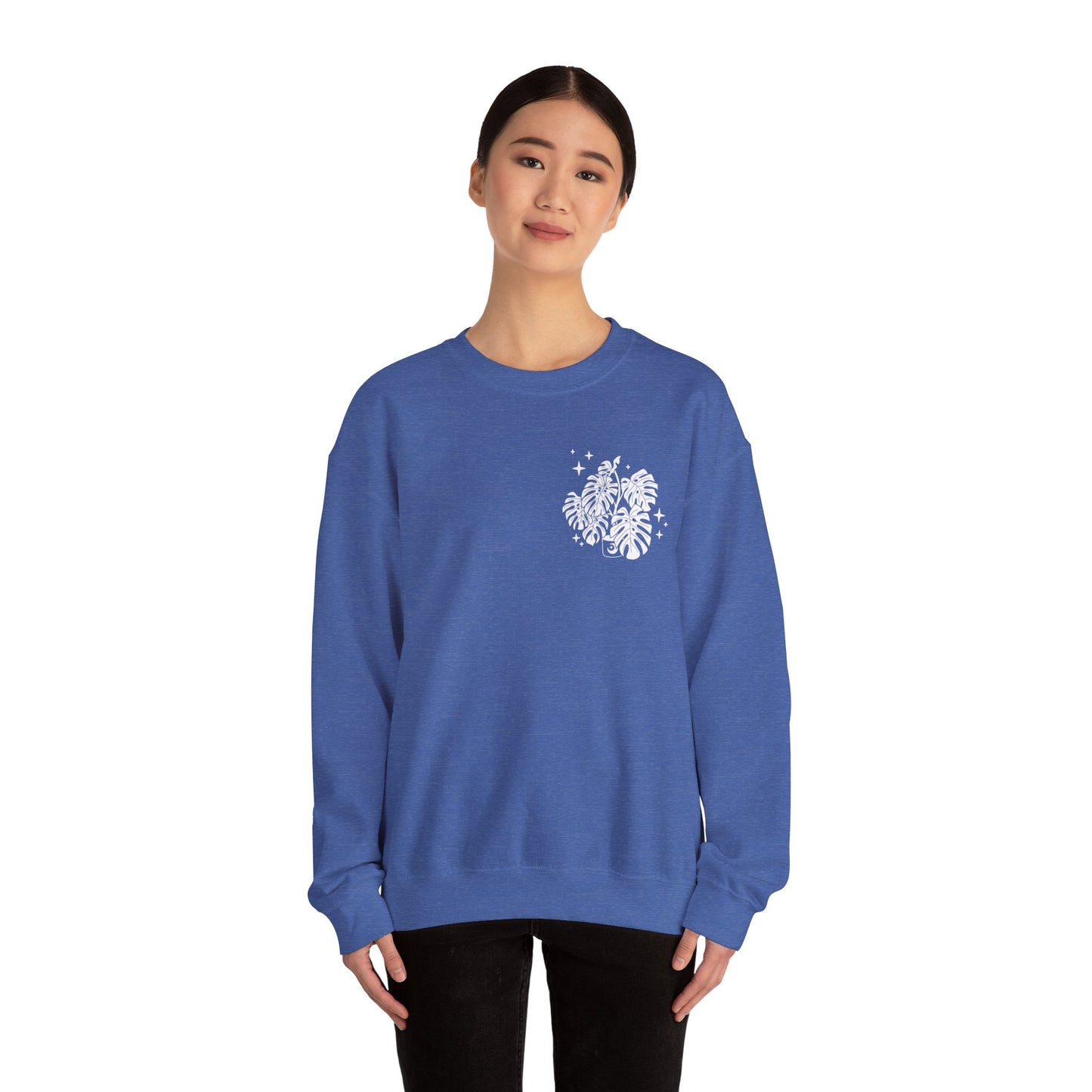 Moon Monstera Crewneck Sweatshirt