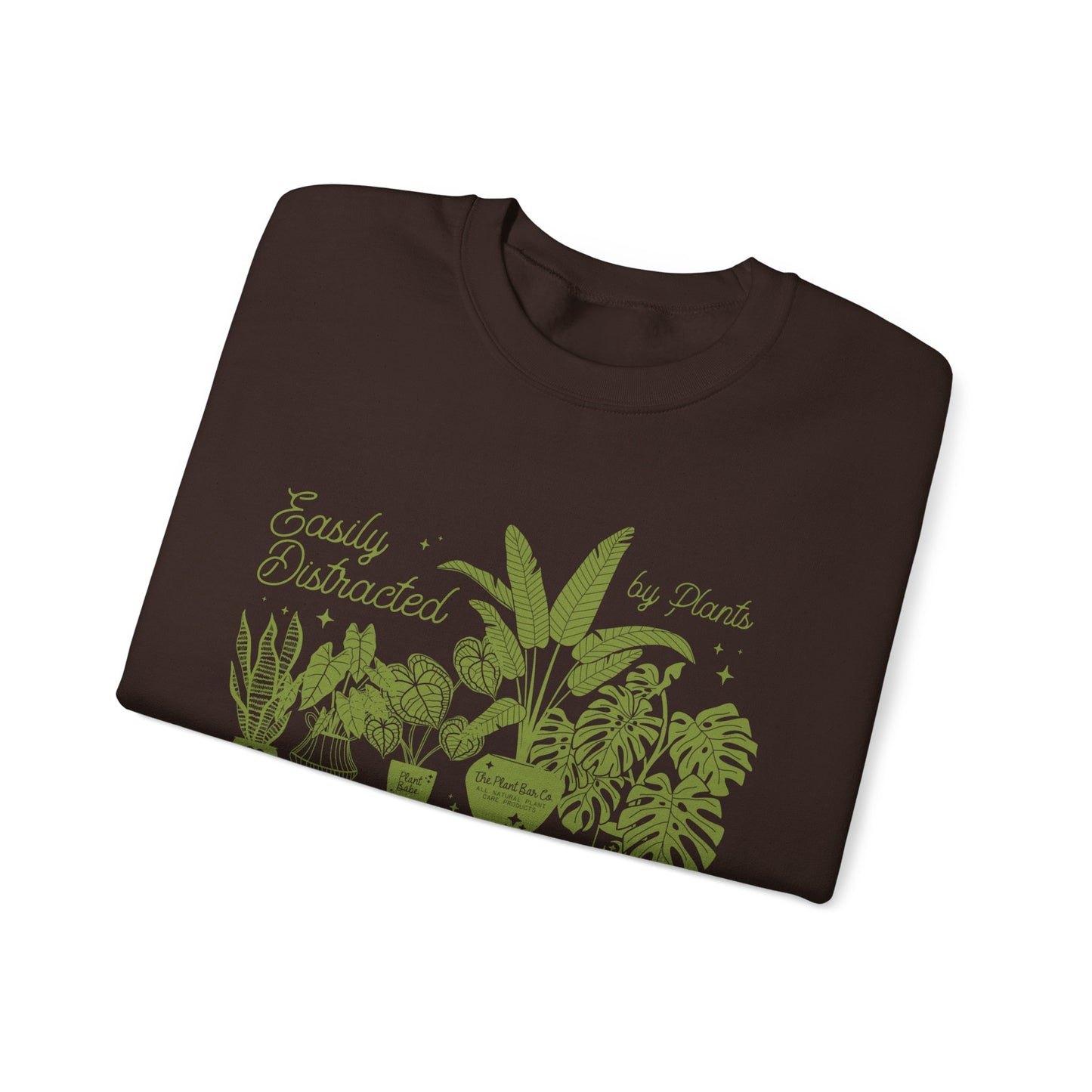Easily Distracted by Plants Crewneck Sweatshirt