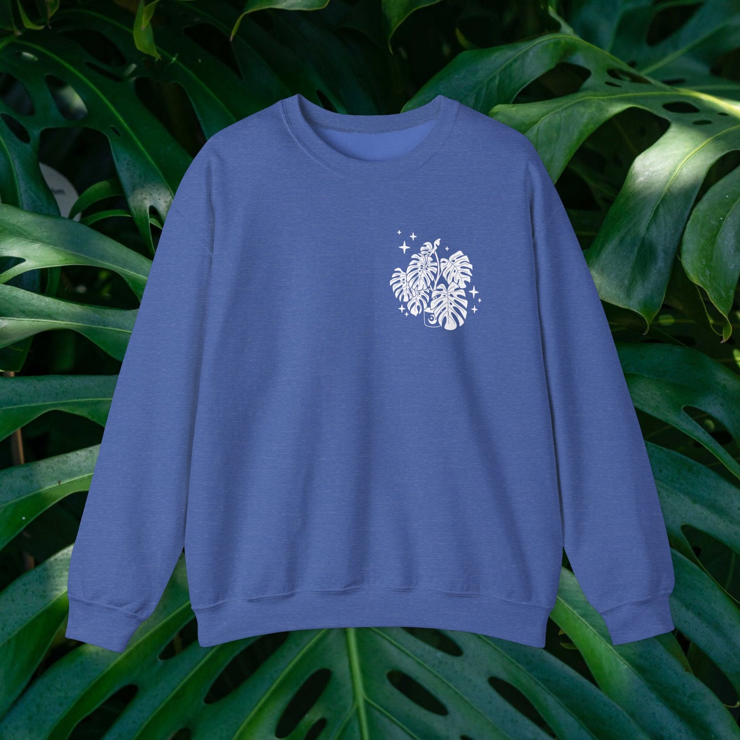 Moon Monstera Crewneck Sweatshirt