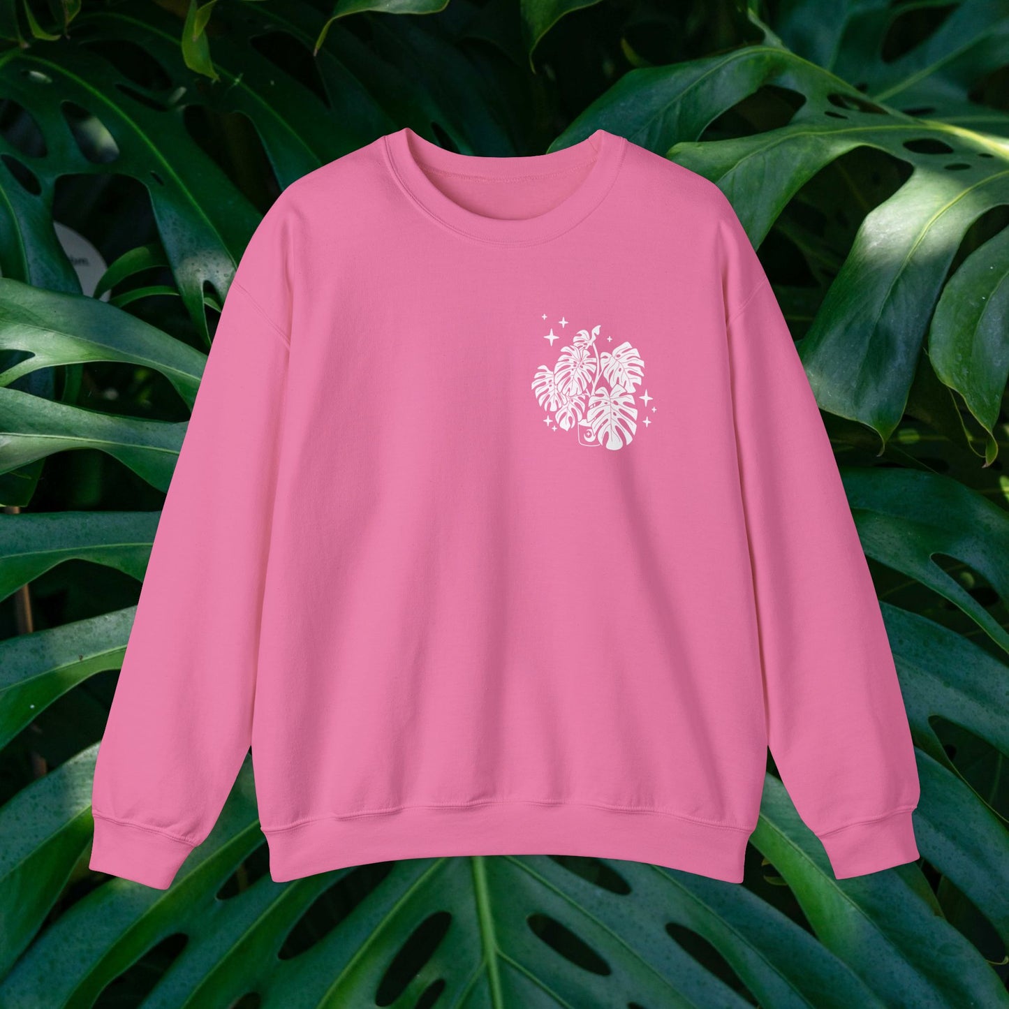 Moon Monstera Crewneck Sweatshirt