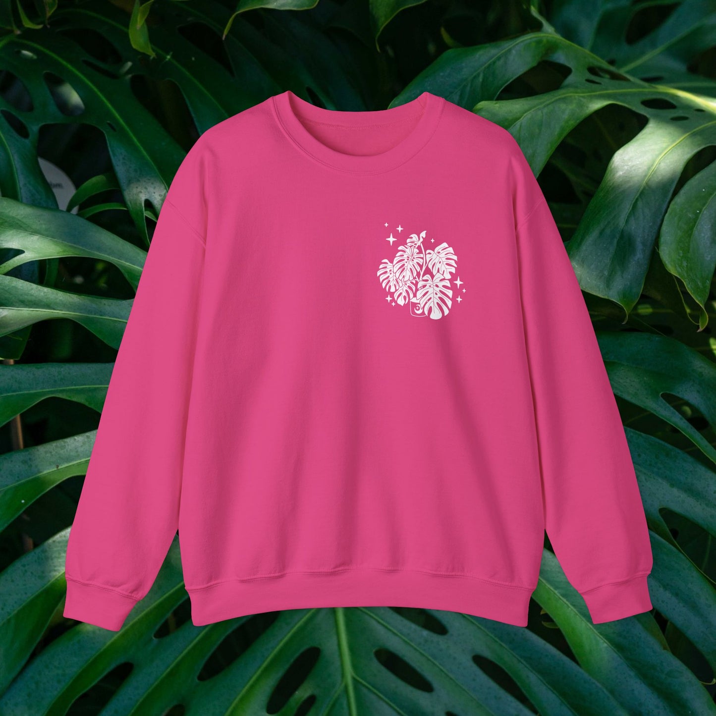 Moon Monstera Crewneck Sweatshirt