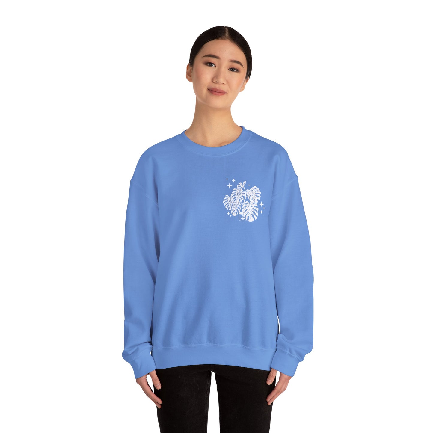 Moon Monstera Crewneck Sweatshirt