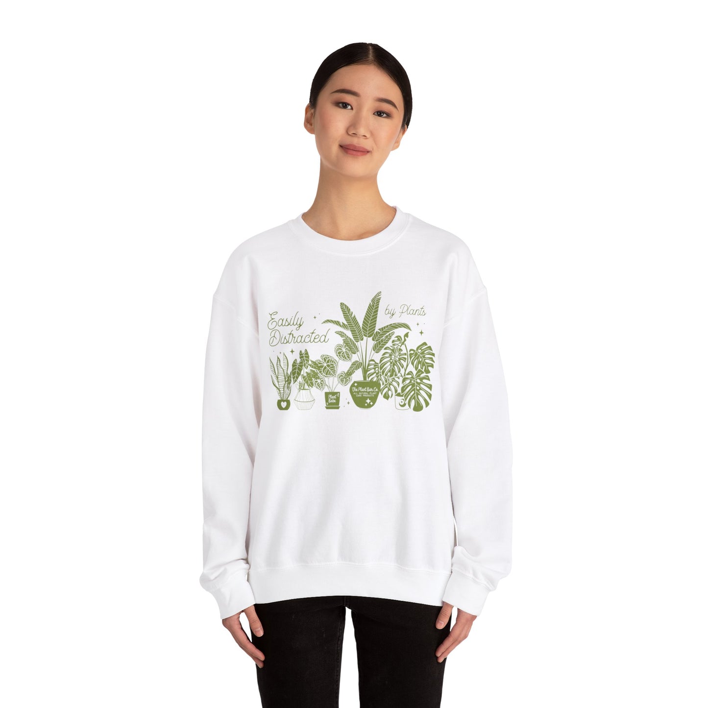 Easily Distracted by Plants Crewneck Sweatshirt