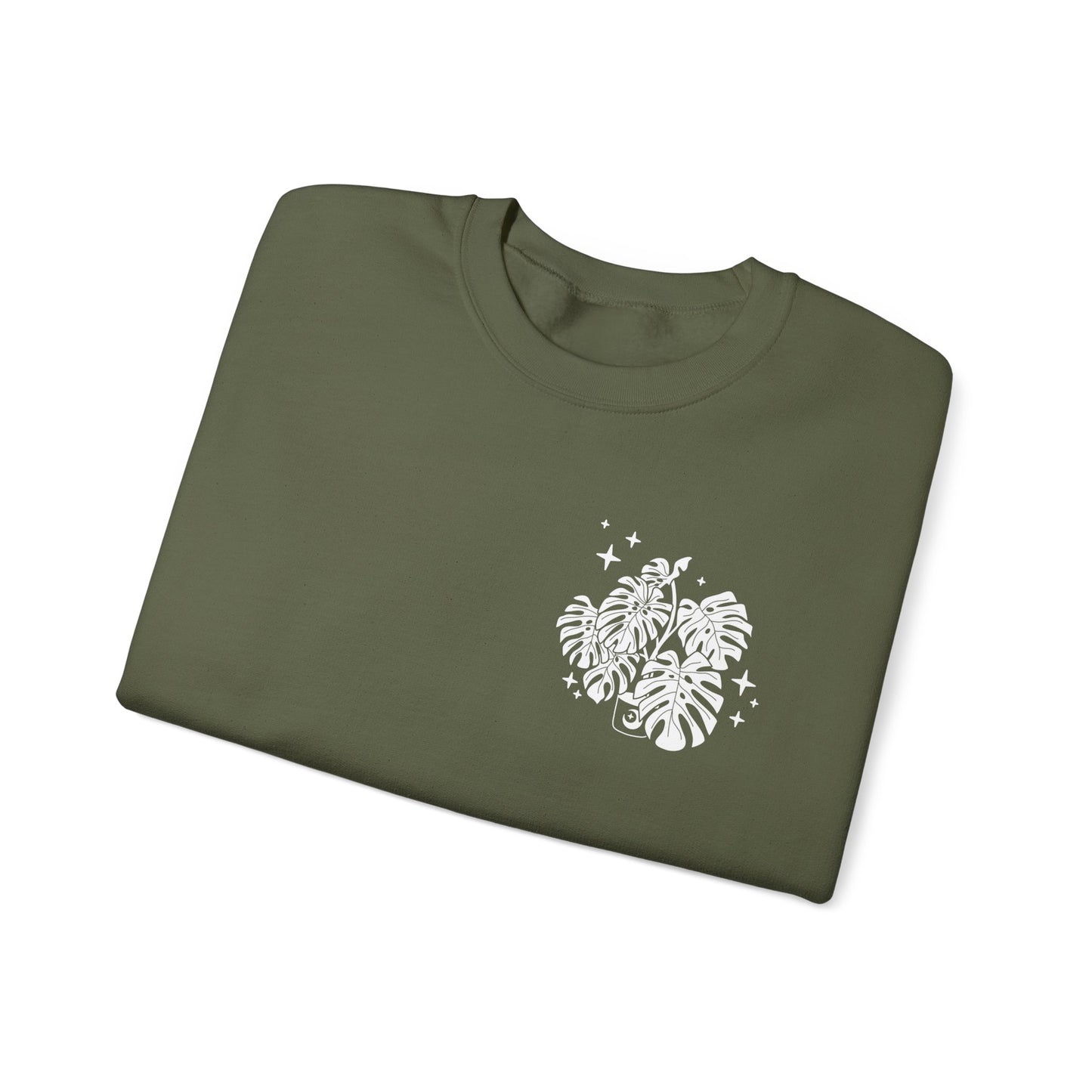 Moon Monstera Crewneck Sweatshirt