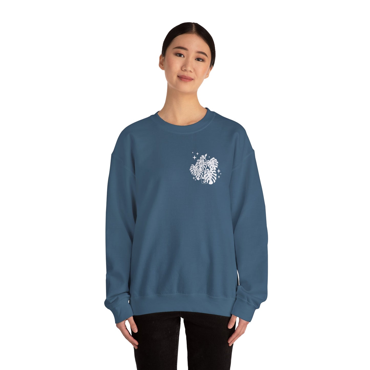 Moon Monstera Crewneck Sweatshirt