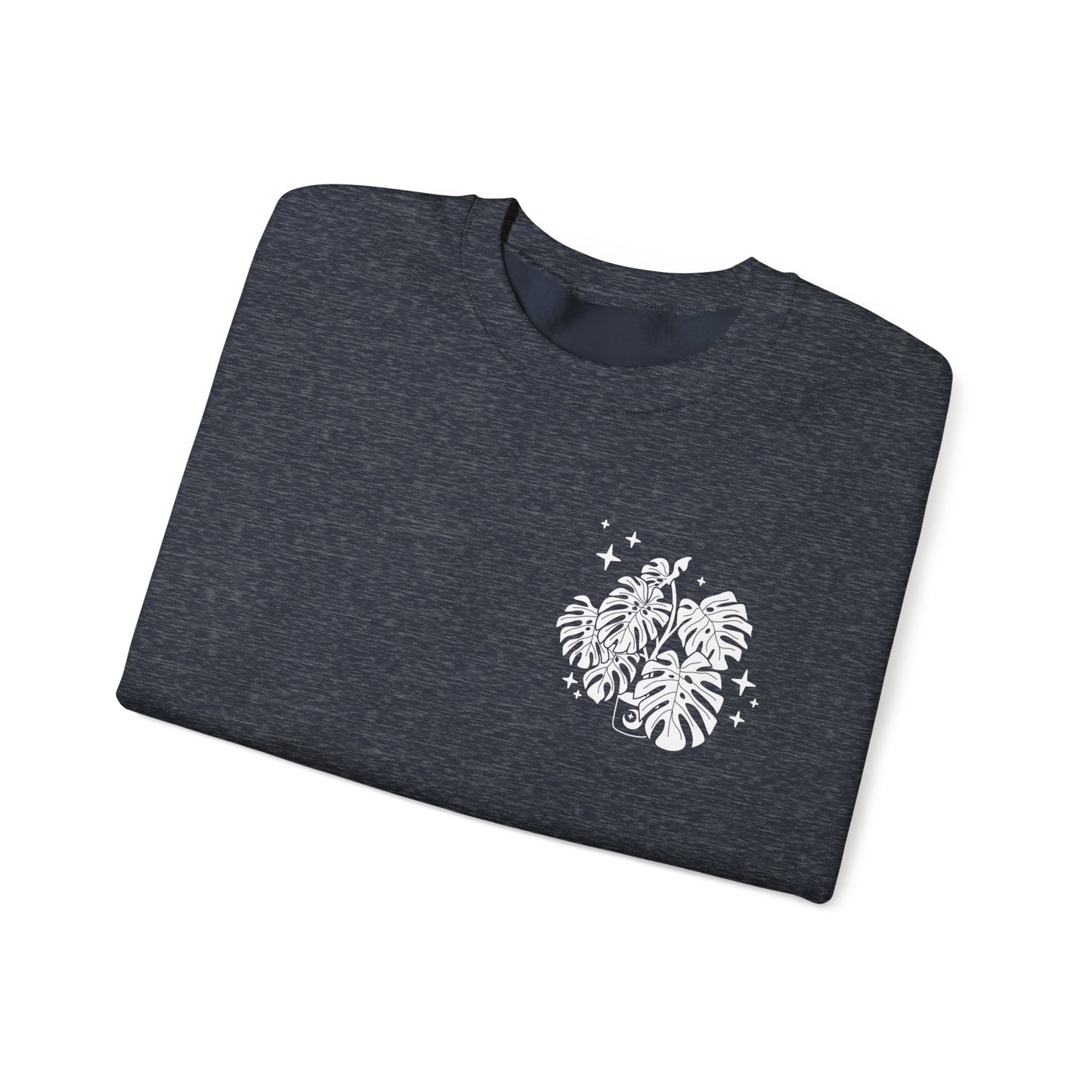 Moon Monstera Crewneck Sweatshirt