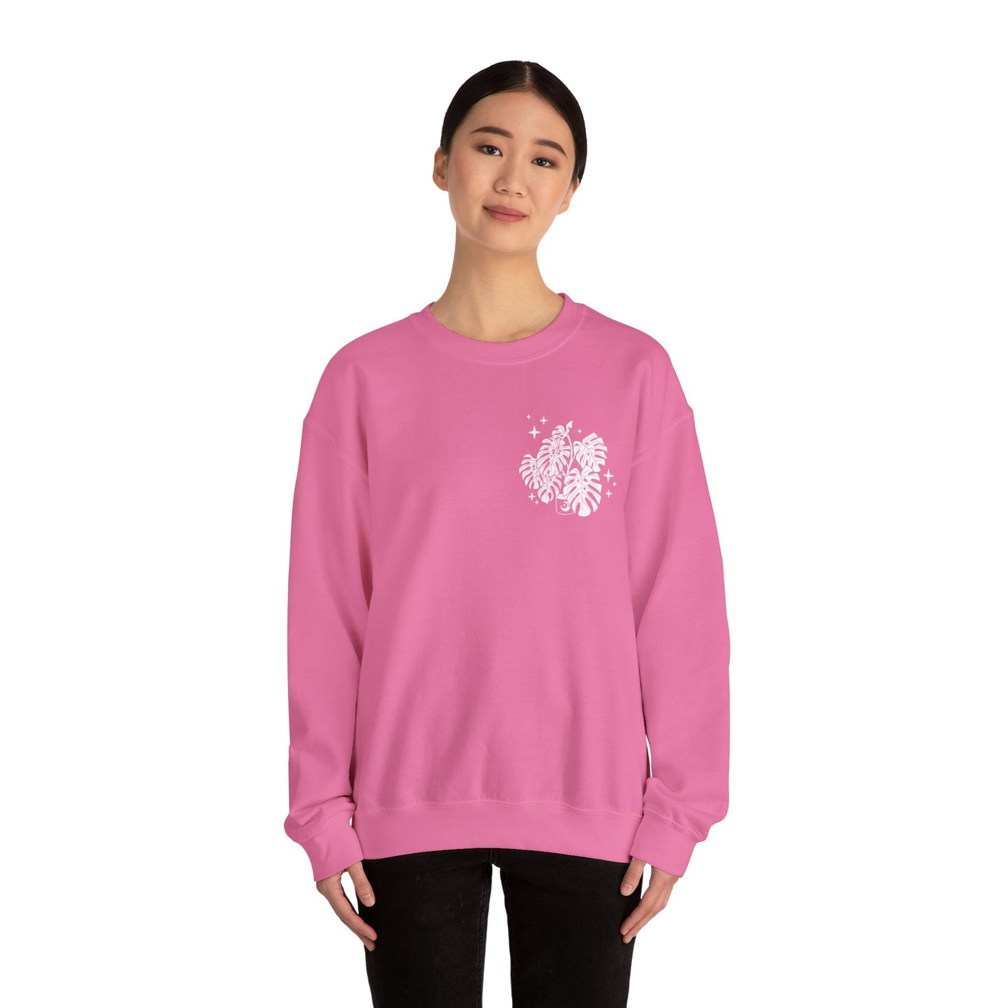 Moon Monstera Crewneck Sweatshirt