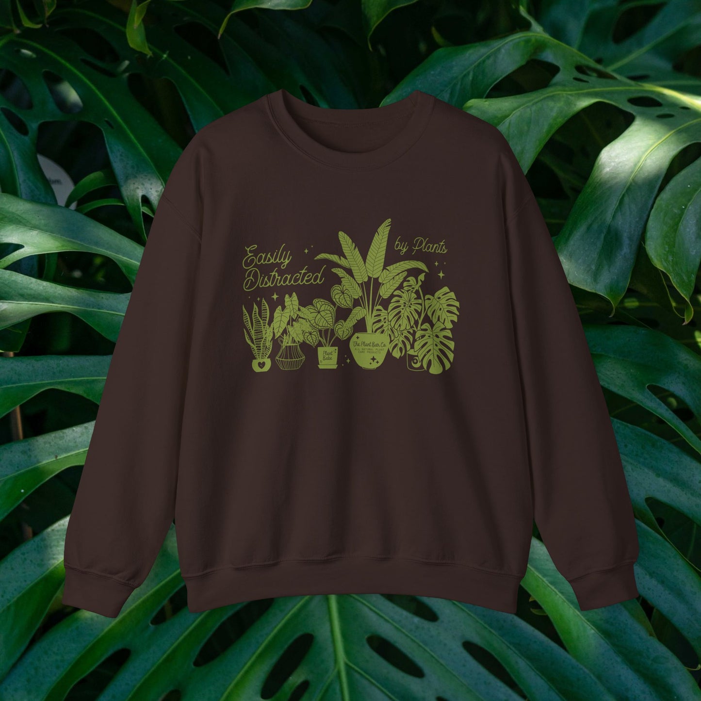 Easily Distracted by Plants Crewneck Sweatshirt