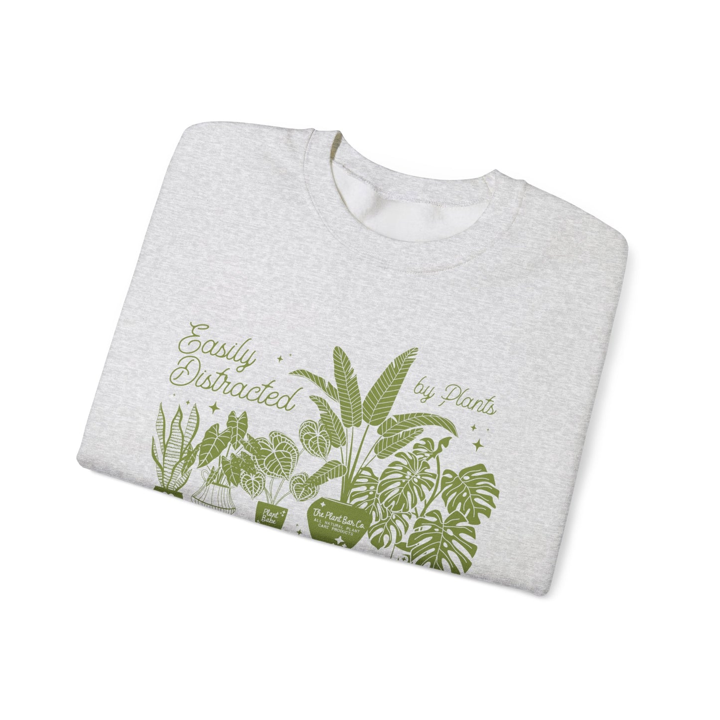 Easily Distracted by Plants Crewneck Sweatshirt