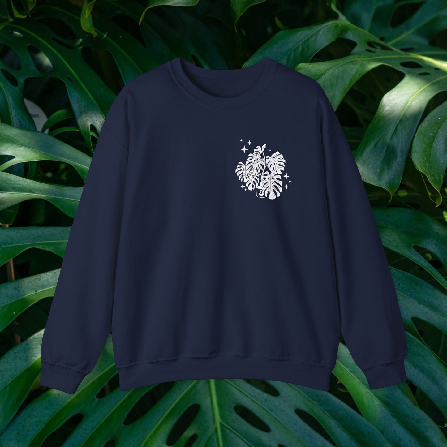 Moon Monstera Crewneck Sweatshirt