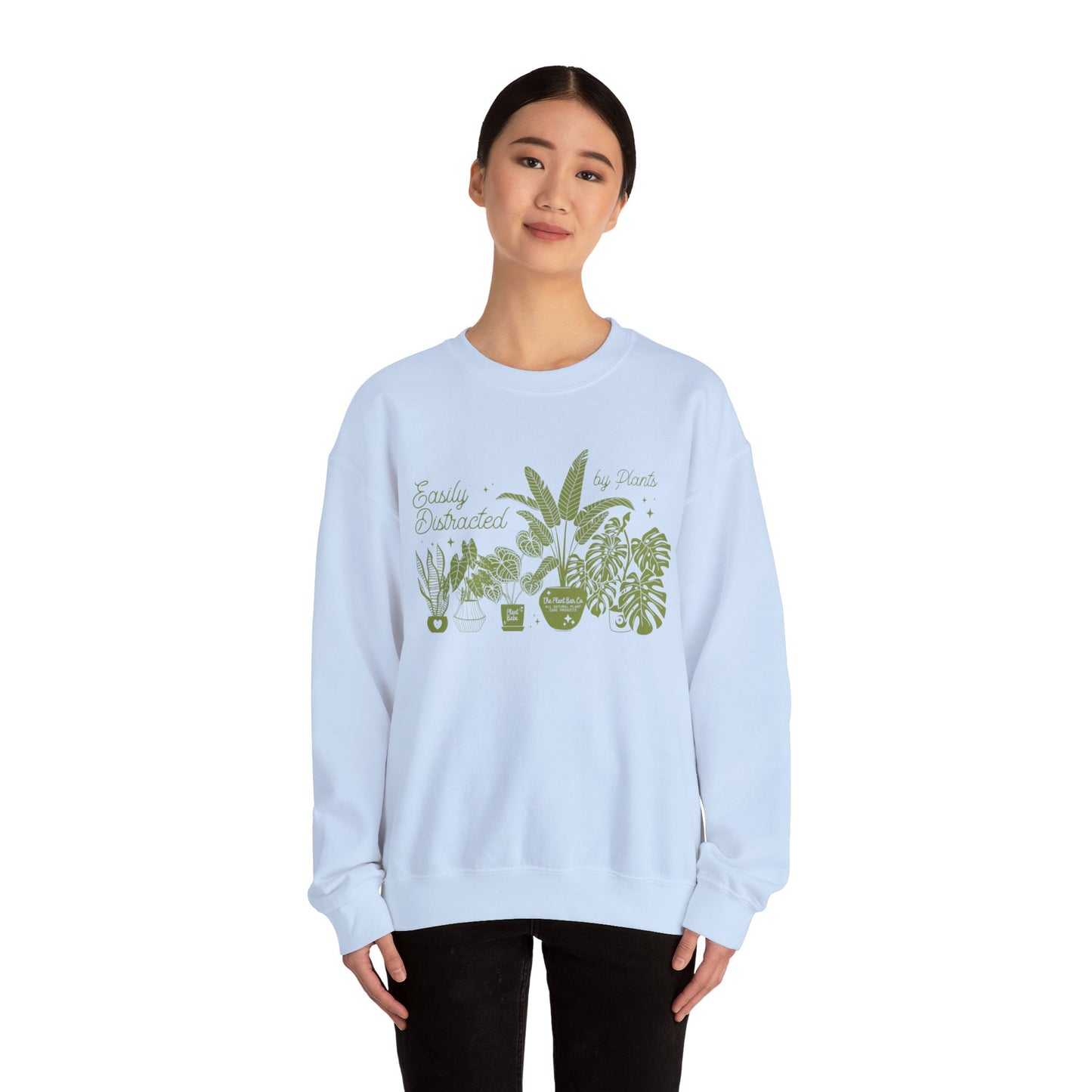 Easily Distracted by Plants Crewneck Sweatshirt