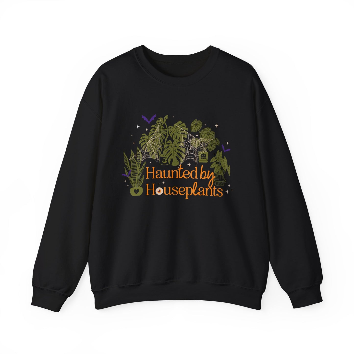 Haunted by Houseplants Crewneck Halloween Unisex Sweatshirt