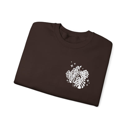 Moon Monstera Crewneck Sweatshirt