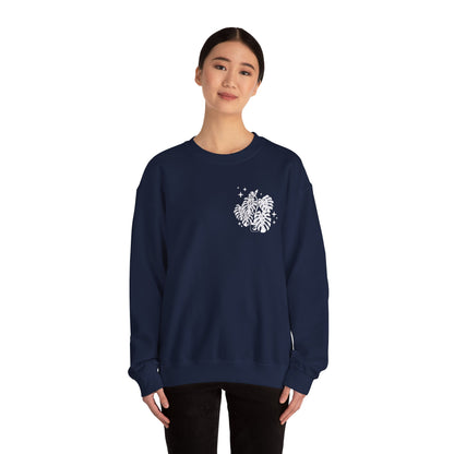 Moon Monstera Crewneck Sweatshirt