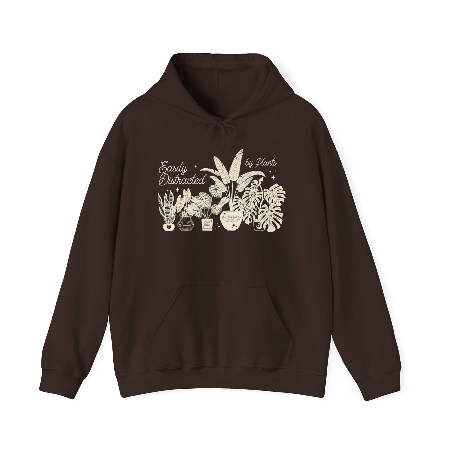 Easily Distracted by Plants Hooded Sweatshirt