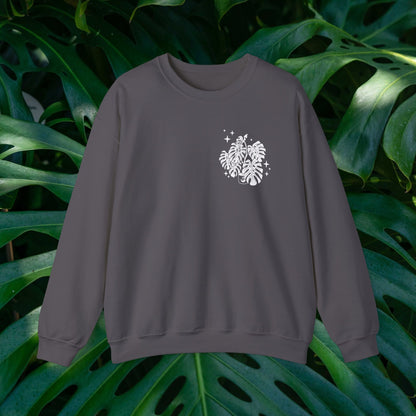 Moon Monstera Crewneck Sweatshirt
