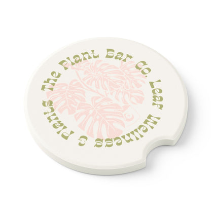 The Plant Bar Co. Soapstone Car Coaster | Eco-Friendly Vehicle Accessory