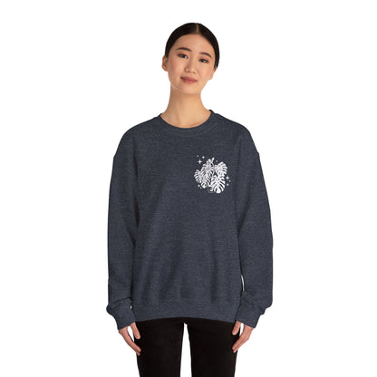 Moon Monstera Crewneck Sweatshirt