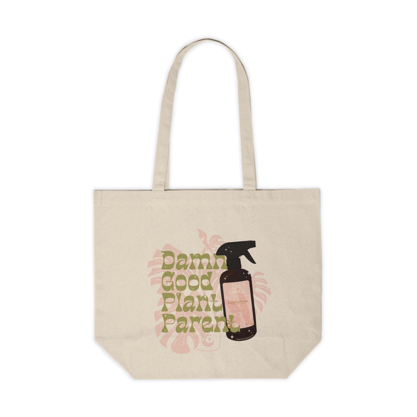 Damn Good Plant Parent Canvas Shopping Tote - Eco-Friendly Bag for Gardening Enthusiasts