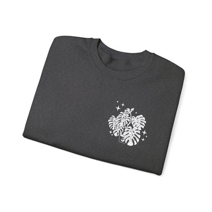 Moon Monstera Crewneck Sweatshirt