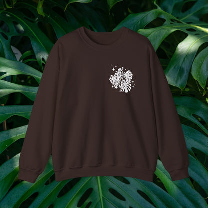 Moon Monstera Crewneck Sweatshirt