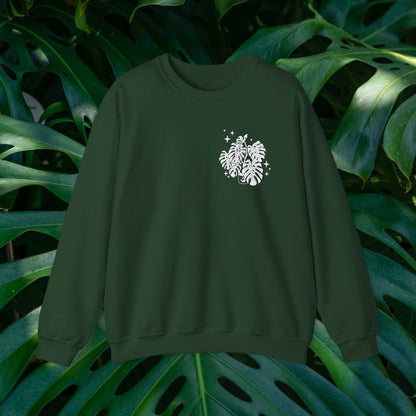 Moon Monstera Crewneck Sweatshirt