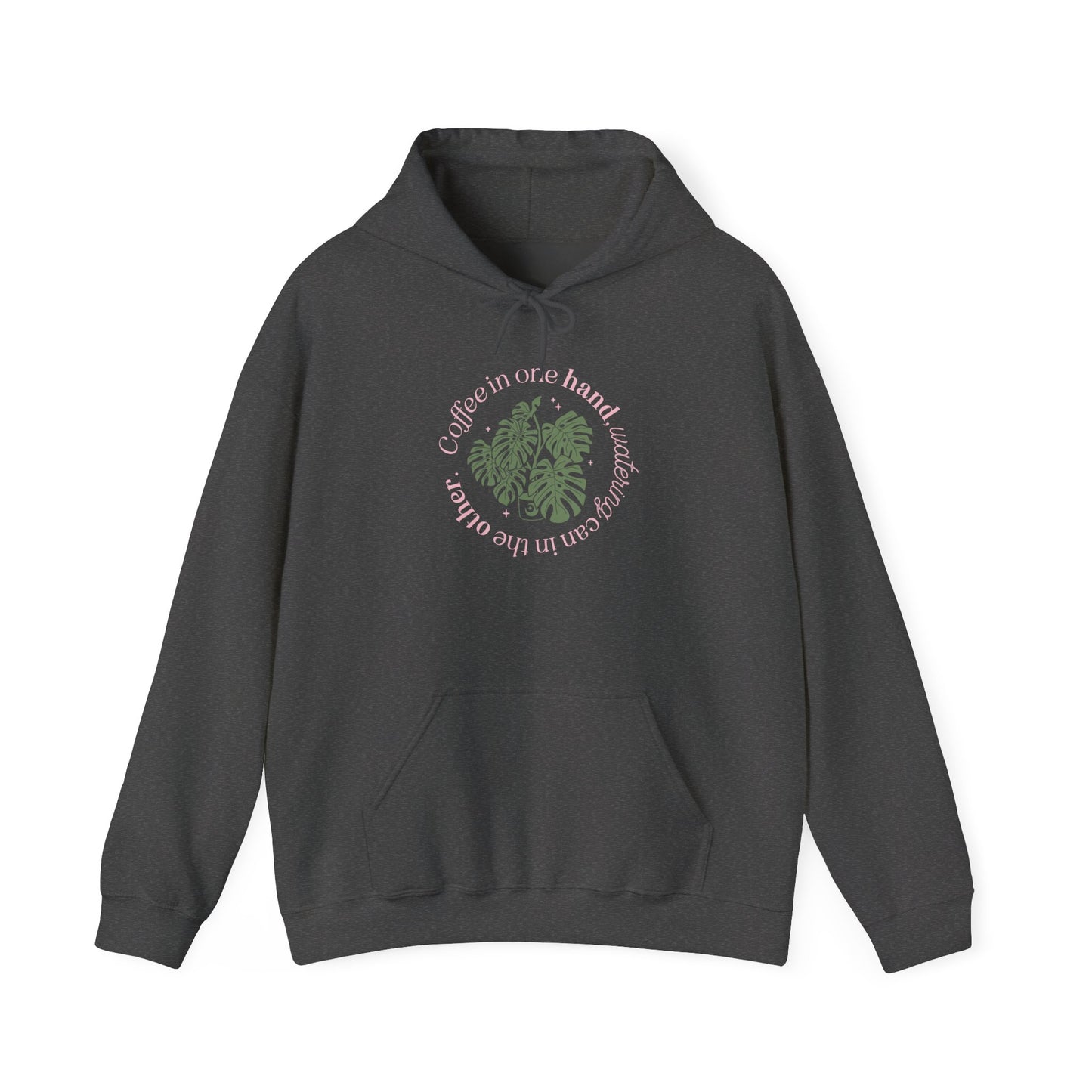 "Coffee in one hand, watering can in the other" Sweatshirt | Cozy Gift for Plant Lovers, Casual Wear, Eco-Friendly Style