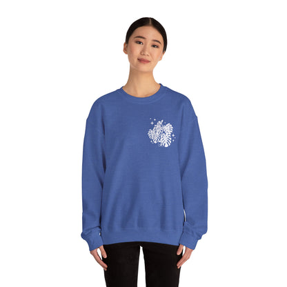 Moon Monstera Crewneck Sweatshirt