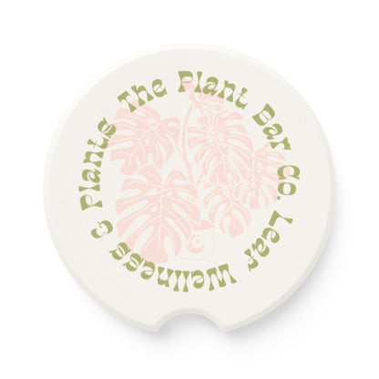 The Plant Bar Co. Soapstone Car Coaster | Eco-Friendly Vehicle Accessory