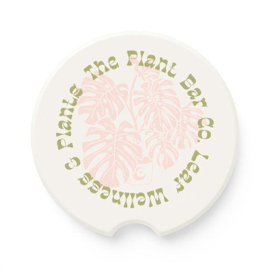 The Plant Bar Co. Soapstone Car Coaster | Eco-Friendly Vehicle Accessory