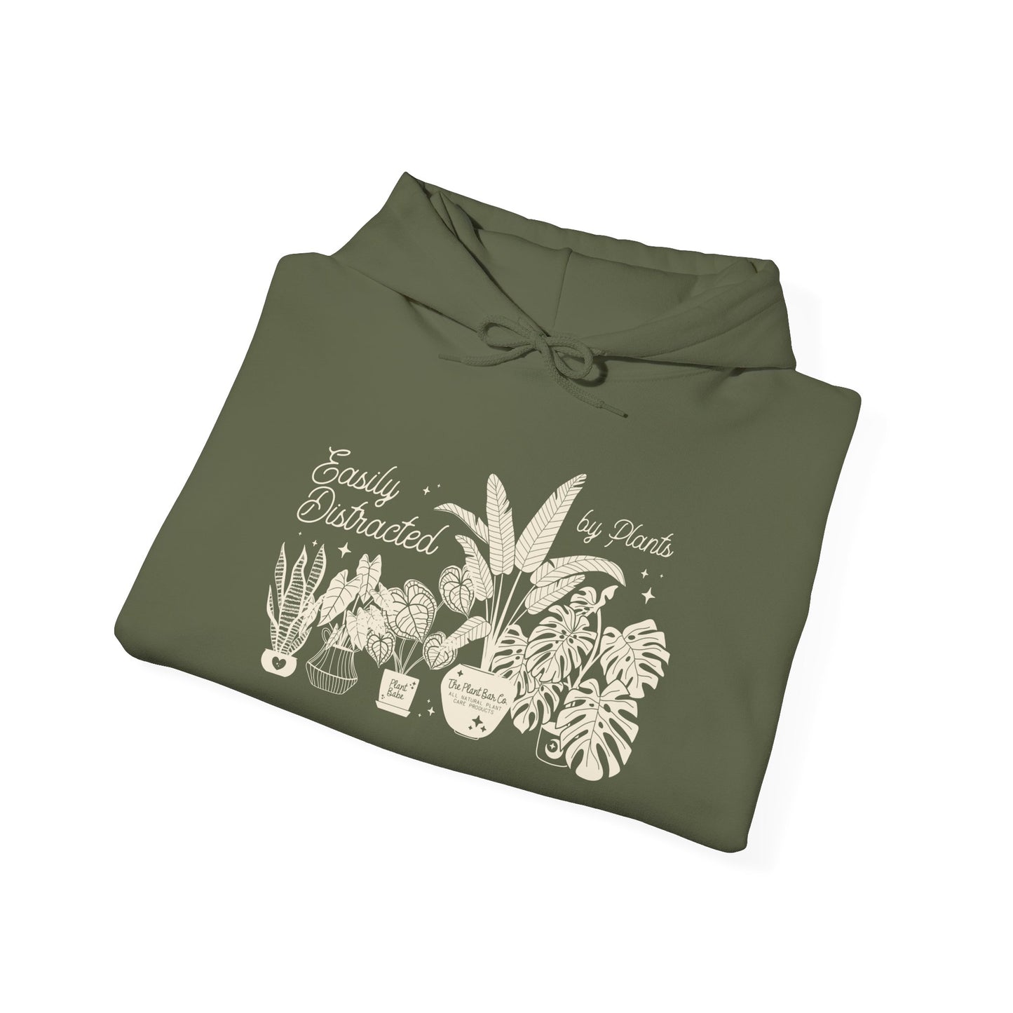 Easily Distracted by Plants Hooded Sweatshirt