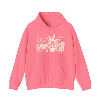 Easily Distracted by Plants Hooded Sweatshirt