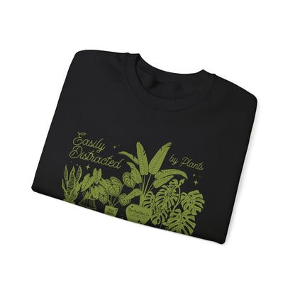 Easily Distracted by Plants Crewneck Sweatshirt