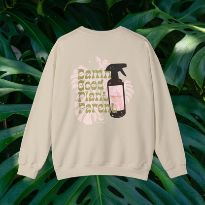 Damn Good Plant Parent Crewneck Sweatshirt - Leaf Wellness Edition