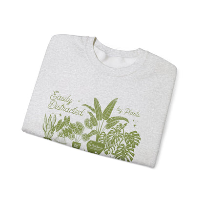 Easily Distracted by Plants Crewneck Sweatshirt