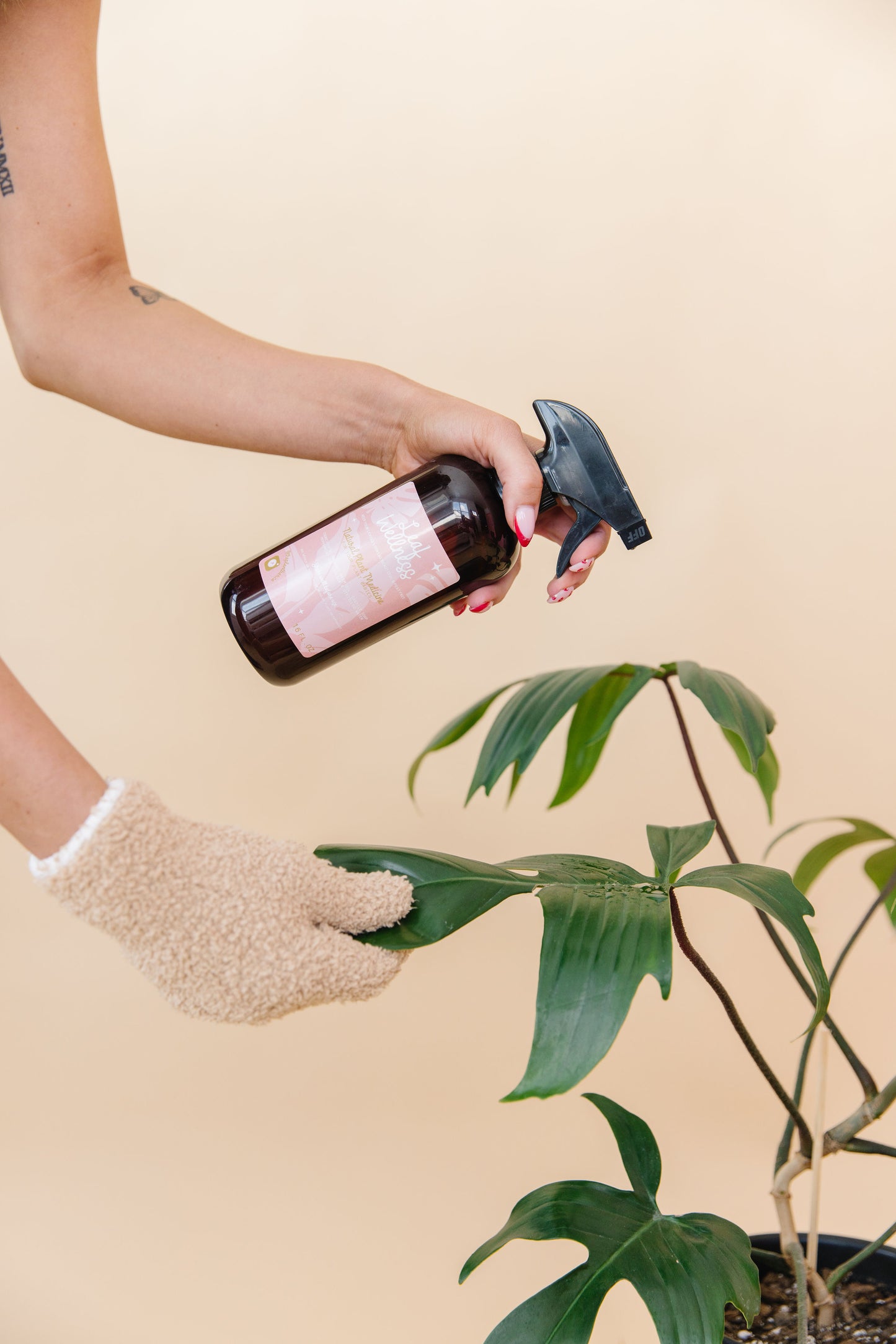 Microfiber dusting gloves for plants - Botanopia USA